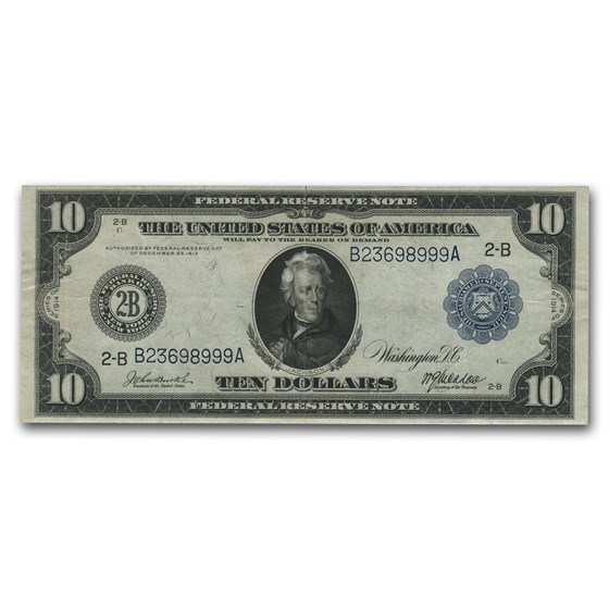 1914 (B-New York) $10 FRN VF 1914 (B-New York) $10 FRN VF